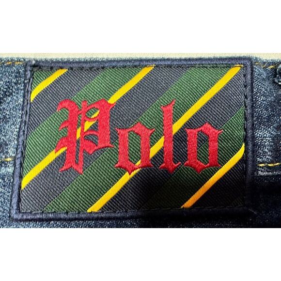 Polo Ralph Lauren Youth Boys Sullivan Slim Graffiti Print Blue Jean - 14 (26x28) - Picture 3 of 7